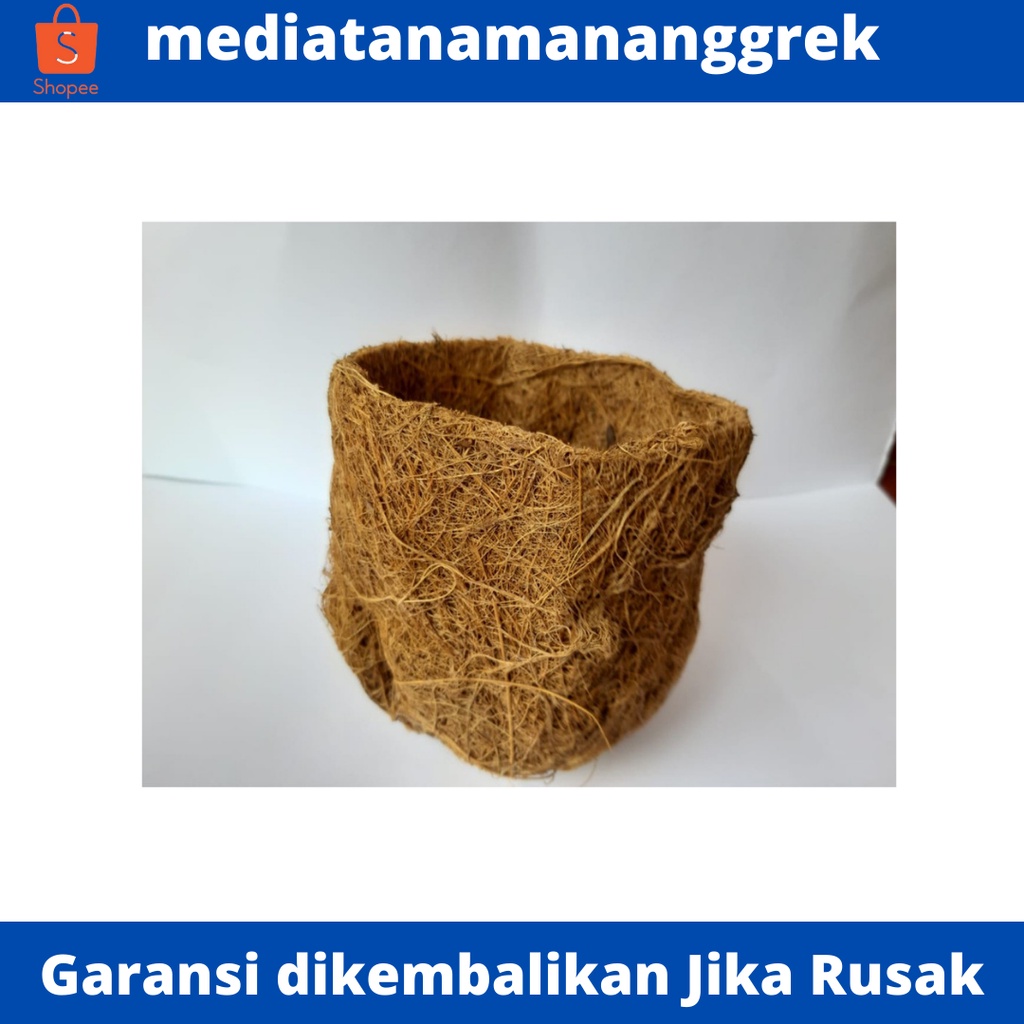 Pot Sabut Kelapa / Pot bunga sabut kelapa / Pot Dendrobium / Pot Tanaman Anggrek Sabut Kelapa Murah