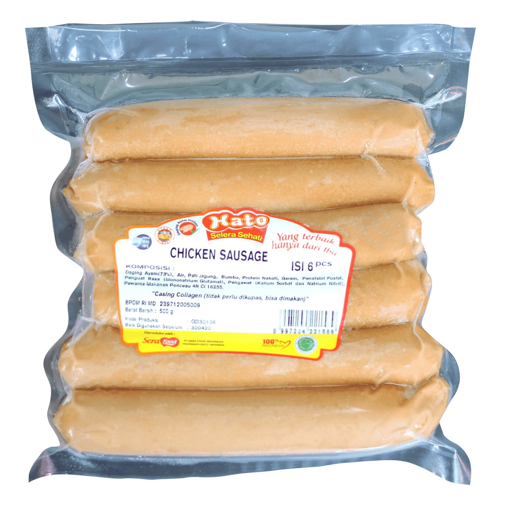 Promo Harga HATO Chicken Sausage 500 gr - Shopee