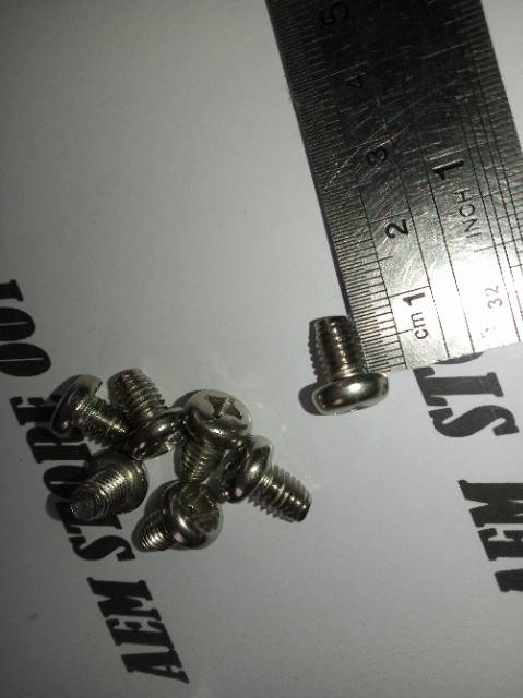 Baut JP M6 X 10 (1cm) stainless 304 pan screw