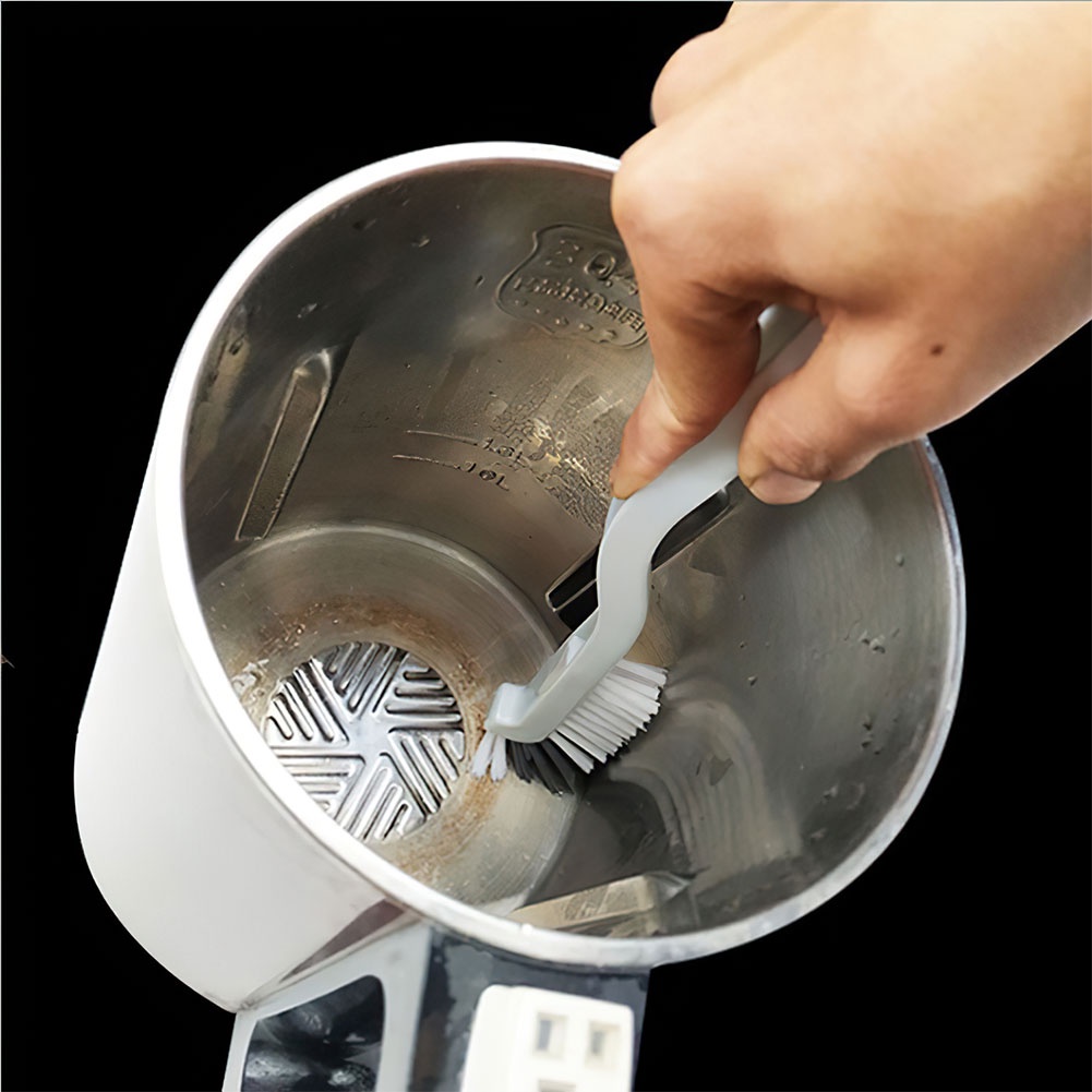 ღ Portable Cleaning Cup Brush Sudut Sikat Bending Gagang Panjang Sikat Pembersih Botol Jerami Wastafel Fan Mencuci Cleaner Menangani Scrubber melengkung Aksesoris