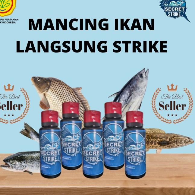 Stok terbatas.. SECRET STRIKE Essen 3x Lebih Cepat Strike Umpan Pancing Jitu Minyak Ikan Hiu Tikus G
