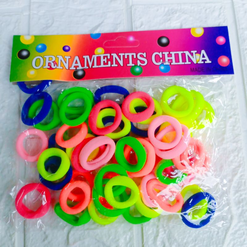 50pcs IKAT RAMBUT KECIL ORNAMENTS / KUNCIR RAMBUT GROSIR-1