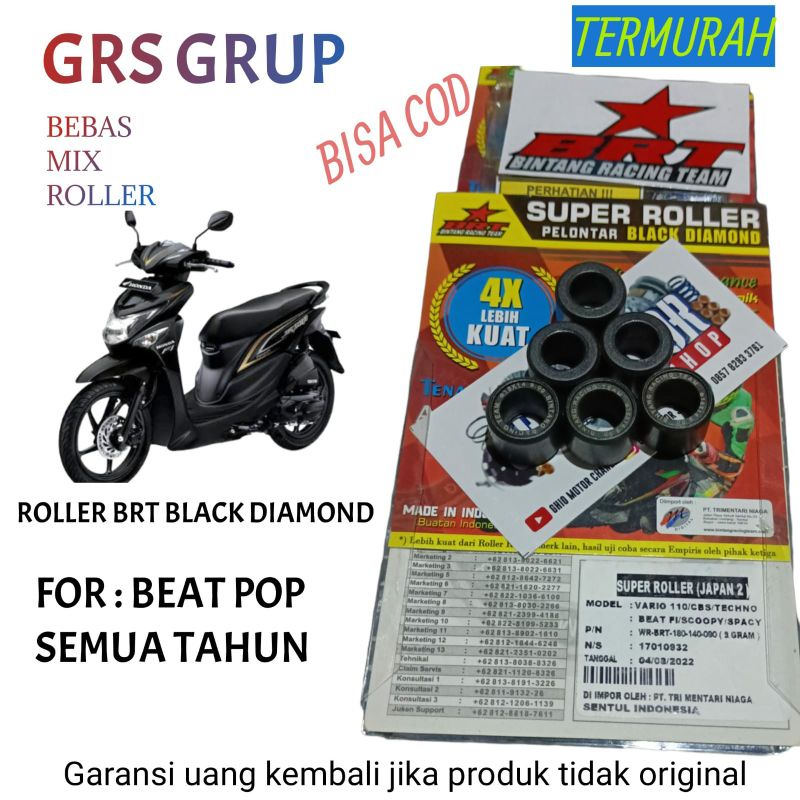 ROLLER BRT BEAT FI ESP ECERAN ROLER BRT SCOOPY FI 2014-2019 BEAT FI  VARIO 110 FI/ VARIO KARBU 110 CBS TECHNO BEAT POP,  BEAT STRET FI SPACY FI RORER ROLER LOLER LOLLER BRT ORIGINAL ROLLER VARIO 110 FI - SCOOPY 2020 SPACY FI BEAT STREE T8 9 10 11 13 GRAM