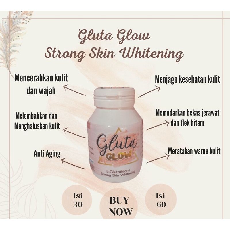 gluta glow Collagen glutathione mencerahkan cepat