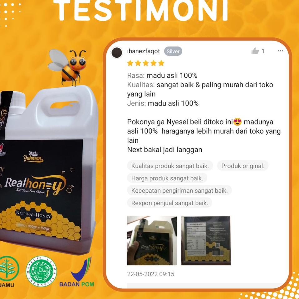 

Makin murah--Madu Murni Asli 100% Tanpa Campuran Nusantara Nectar Multiflora Realhoney Alami Pure Natural Raw Honey 1 Kg