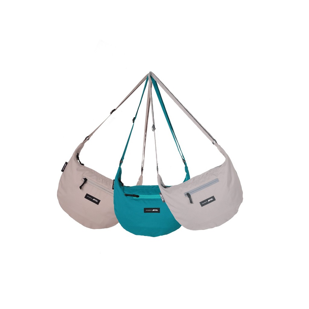 Sling Bag Mini Casual Tas Selempang Waterproof Anti Air Unisex Distro Hitam Vape Cowok Cewe - TOSCA