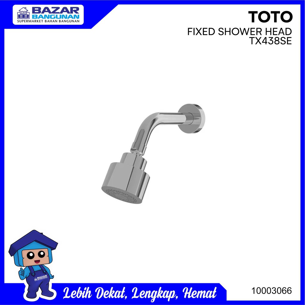 Toto - Wall Mounted Fixed Head / Kepala Shower Tanam Tx 438 Se / Tx438Se