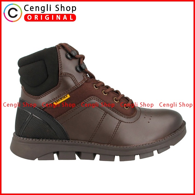 SEPATU BOOT PAKALOLO PRIA ORIGINAL CASUAL KULIT ASLI BORWN PB26