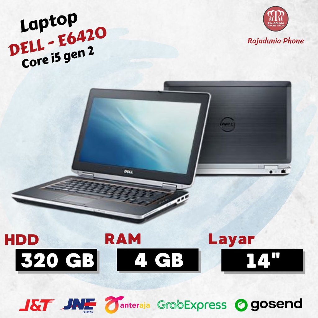 Laptop Dell E-6420 i5 Gen 2 Second Ram 4 GB HDD 320GB Siap Pakai