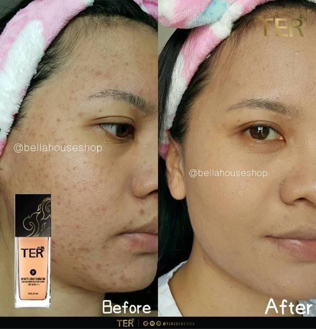 TER UV Matte Liquid Foundation Extra Control Moisturizer Extract SPF 50 PA+++ Thailand / Full Cover