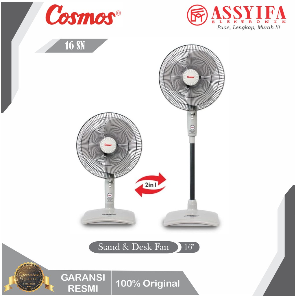 KIPAS ANGIN BERDIRI COSMOS 16SN STANDFAN 100% ORI BARU