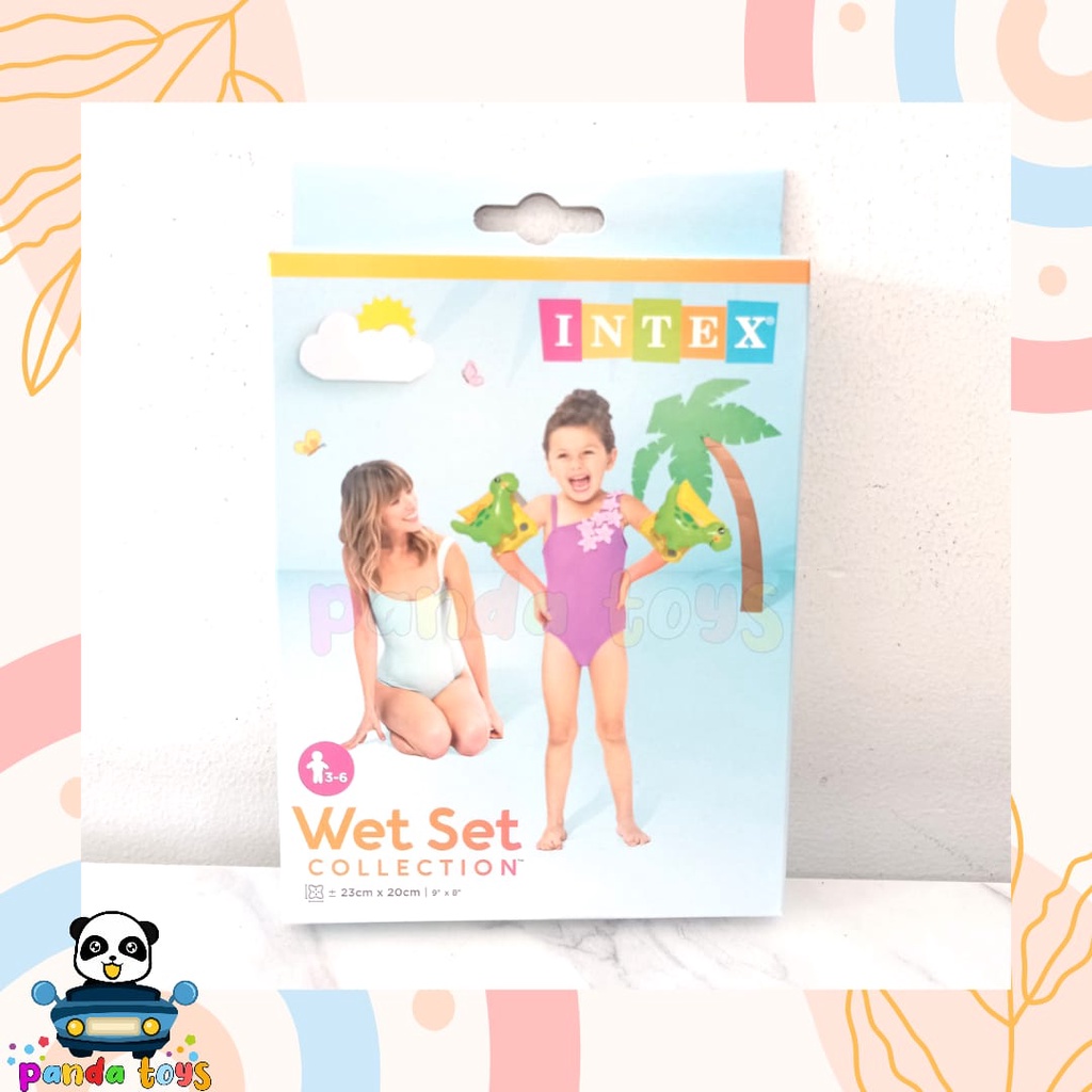 BAN TANGAN INTEX DINO 56664NP WET SET COLLECTION - PANDA TOYS SEMARANG