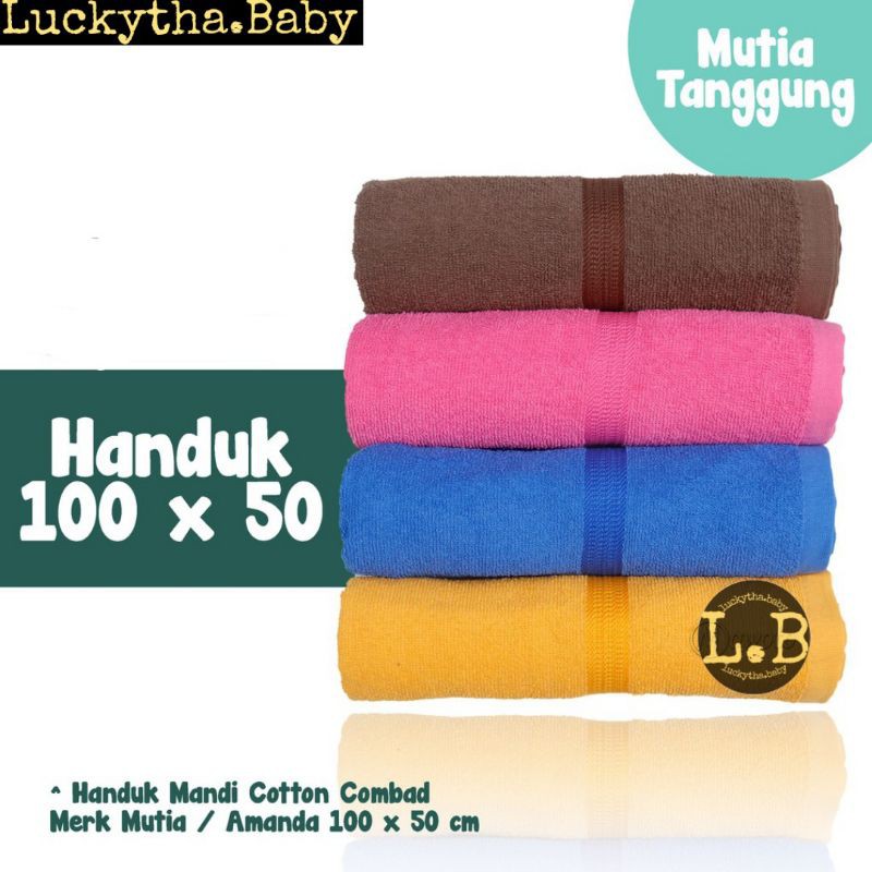 handuk MUTIA tanggung 100×50cm / handuk anak Mutia/ handuk traveling warna polos 100×50cm