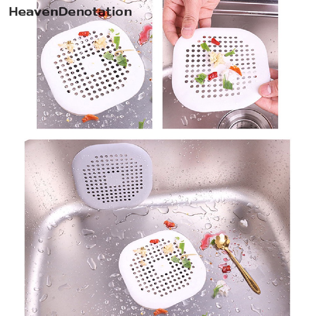 [HeavenDenotation] Hair Catchers Silicone Sink Drain Strainer Bathtub Floor Filter Deodorant Plug