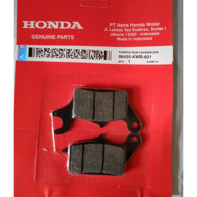 Kampas Rem Depan Honda Blade Supra Injeksi Helmin Kualitas ORI.
