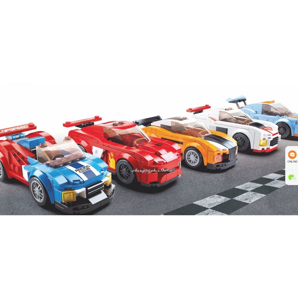 Sluban Brick Mobil Balap - Car Club Series