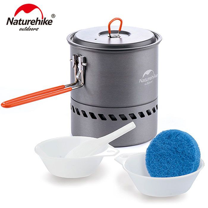Cooking Set Naturehike NH15T216-G Alat Masak Camping Outdoor Panci Pot Ultralight Hiking Portable