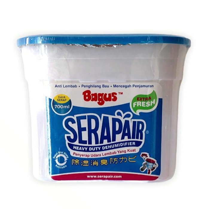 SERAP AIR BAGUS SERAPAIR DEHUMIDIFIER RUANGAN 700 ML PENGHILANG BAU LEMBAB SERBAGUNA