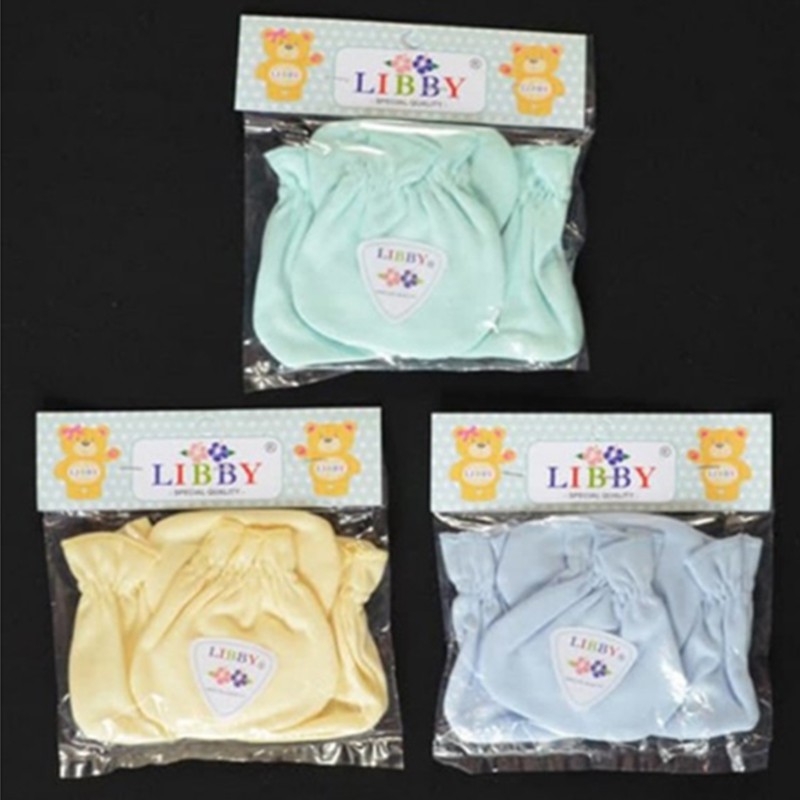 Sarung Tangan Kaki Bayi Libby Baby 3pcs Variasi Motif STK Libby