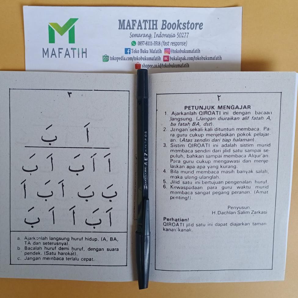 Buku Tajwid Qiroati Cara Golden