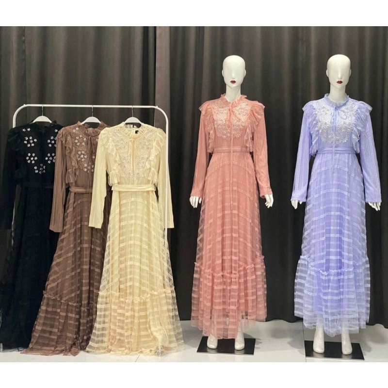 pearla gamis vivorie premium/dresss pearla vivorie premium