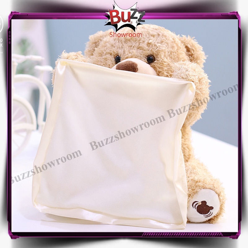 Boneka beruang peek a boo, bear peek ka boo, cilukba singing