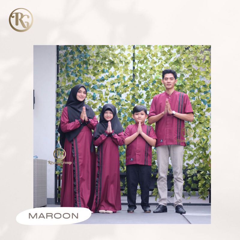 Sarimbit Simpel - Seragam Keluarga - Seragam Lebaran - Sarimbit Sakinah Ori by riyani Group