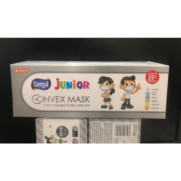 ✨COD✨ Masker Sensi Convex Kids Earloop 5ply / KF94 Anak / Masker Anak Medis - JUNIOR