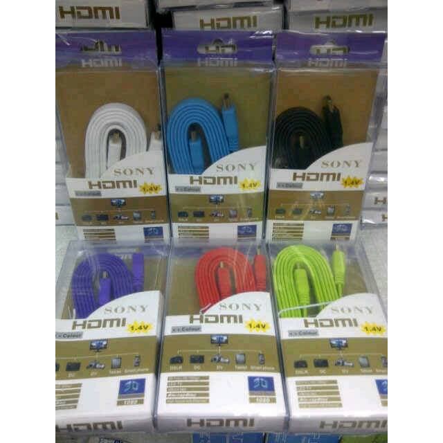 hdmi sony 3d warna warni