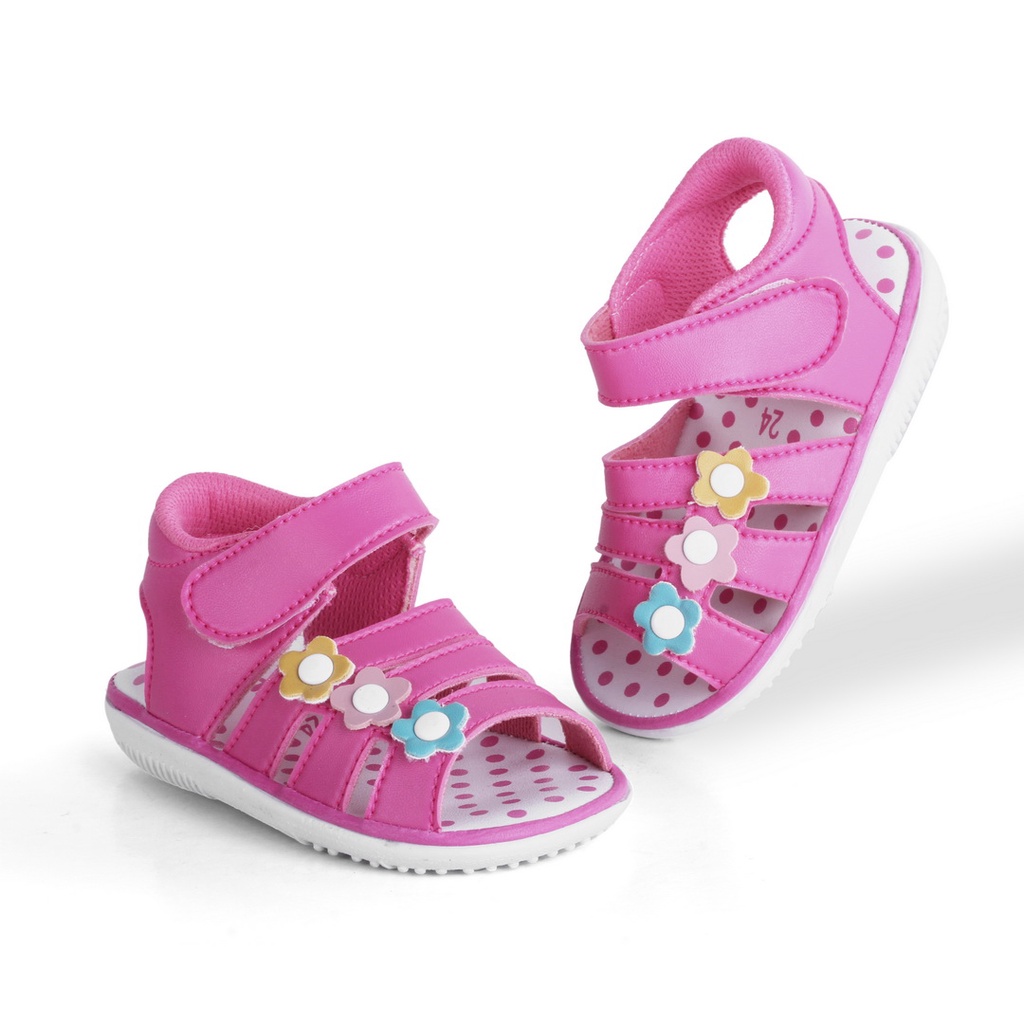 Sepatu Anak Perempuan Bunyi Model Bunga 3 DS03