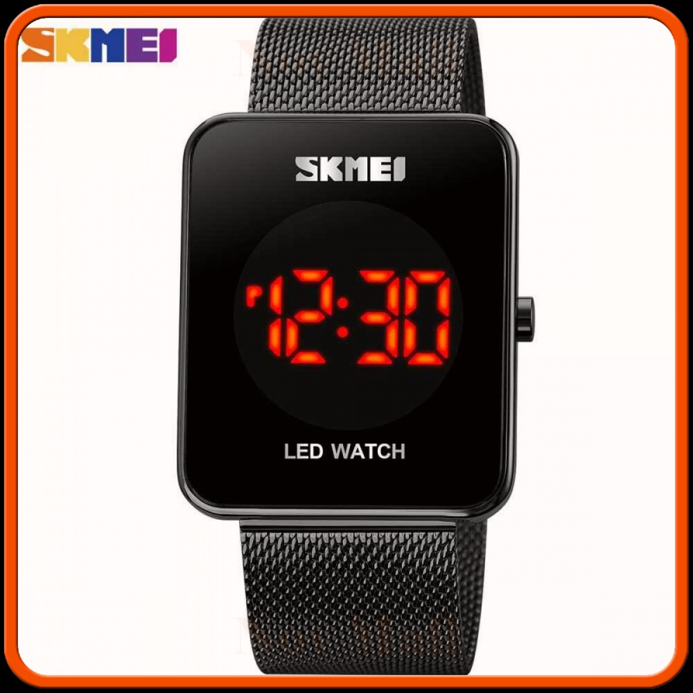 SKMEI Jam Tangan Digital Pria Strap Stainless Steel - 1900