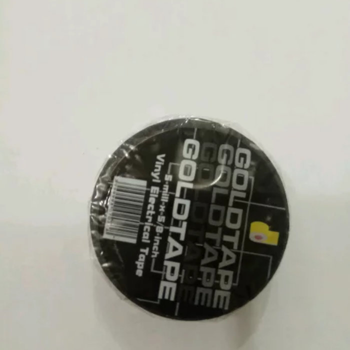 

Solasi Isolasi Lakban Pelekat Kabel Listrik PLN Hitam Gold Tape