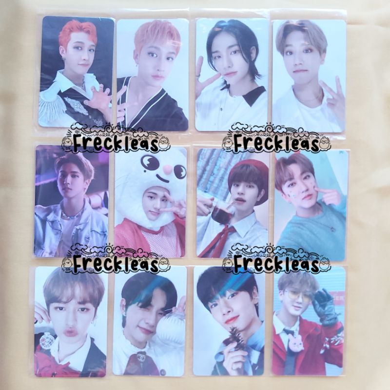 Stray Kids PC POB / Benefit Photocard No Easy Christmas Evel SKZ Bang Chan, Lee Know, Changbin, Hyun