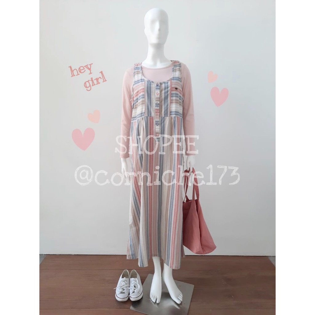 Corniche Lucia Overall Cream - TH501343 (kaos dijual terpisah)