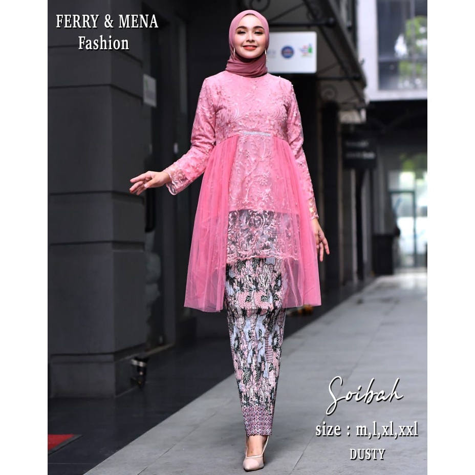 Kebaya Modern Soibah FM / Setelan Baju Kebaya Wisuda Modern / Baju Brukat Kebaya Kekinian / Setelan Kebaya Brukat / Kebaya Wisuda / Kebaya