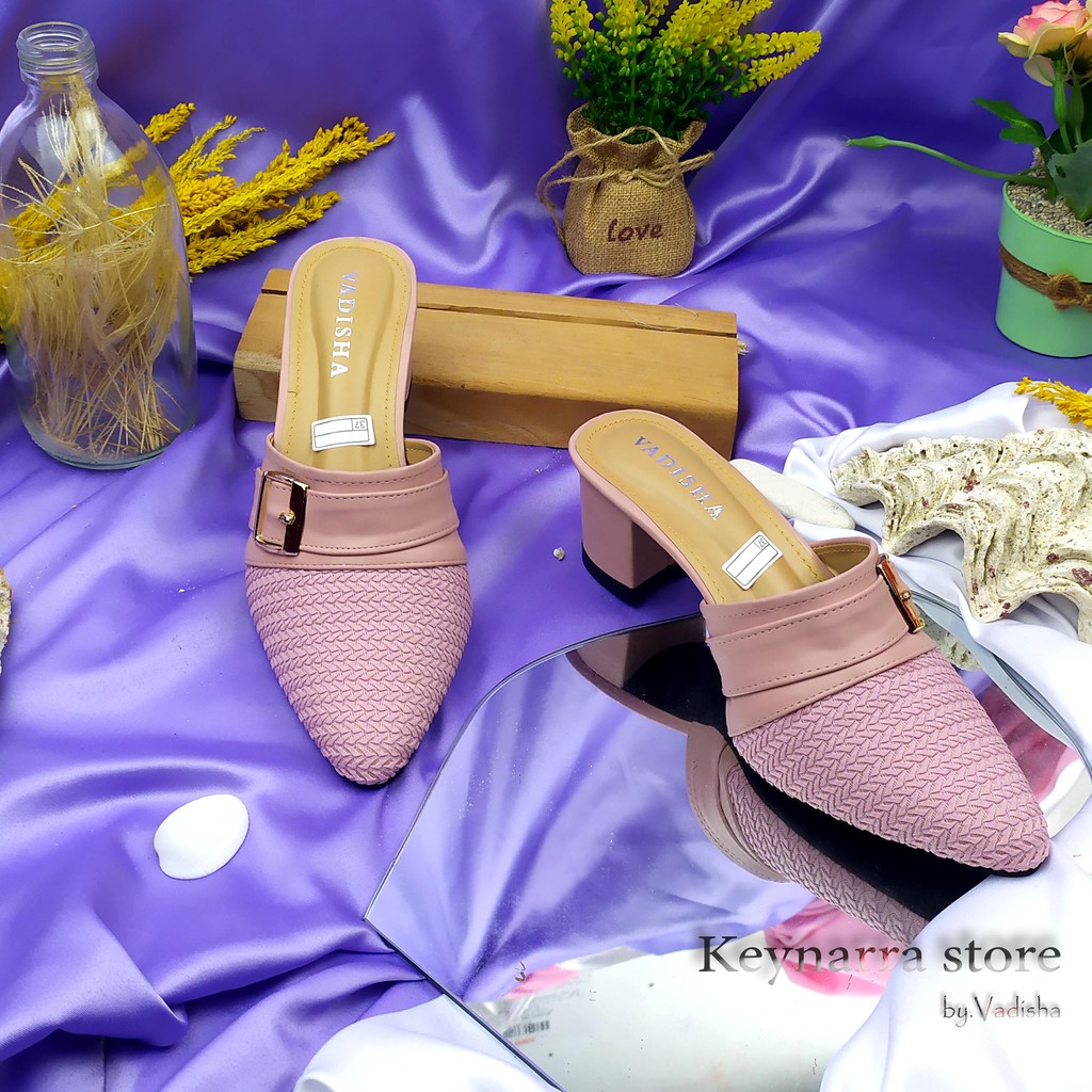 keynarra Best Quality Heels Pump Whit 5 Cm vania IN-02