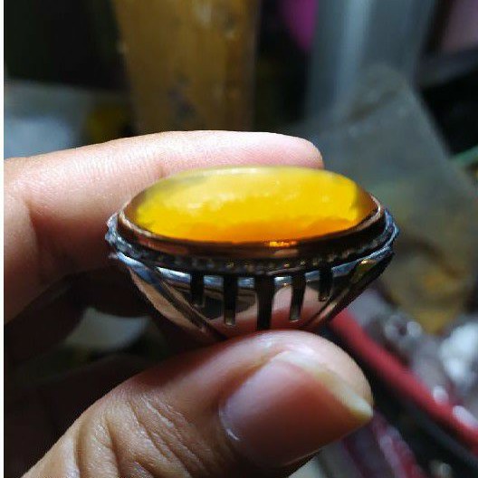 BATU CINCIN PANDAN NANAS KRISTAL SIZE 8