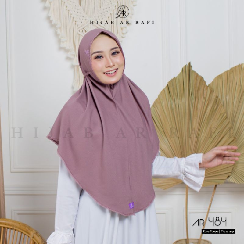 TERBARU ✅ AR 484 HIJAB INSTAN by HIJAB AR RAFI ORIGINAL || INAYAHHIJAB-Rosetaupe