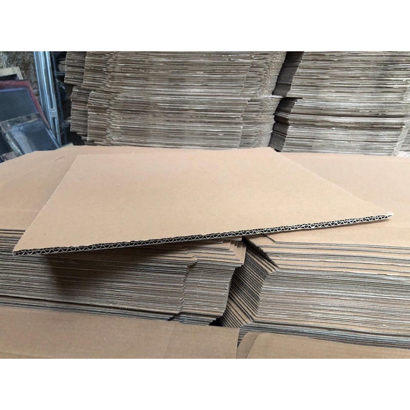 

40x40 cm double wall lembaran karton kardus dus packaging corrugated