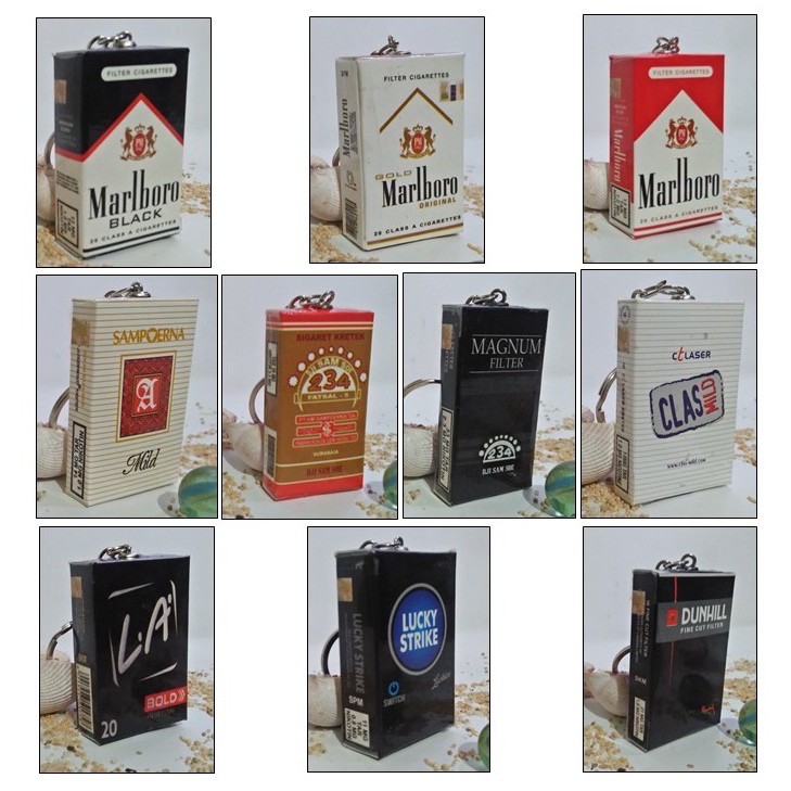 GANTUNGAN KUNCI MINIATUR ROKOK GANCI ROKO LUCU UNIK-3