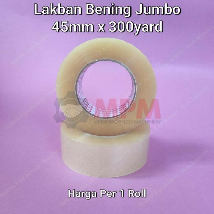 

(BISA COD) Lakban Bening Jumbo 300yard / Isolasi OPP Clear 300 yard PROMO SPECIAL Kode 709