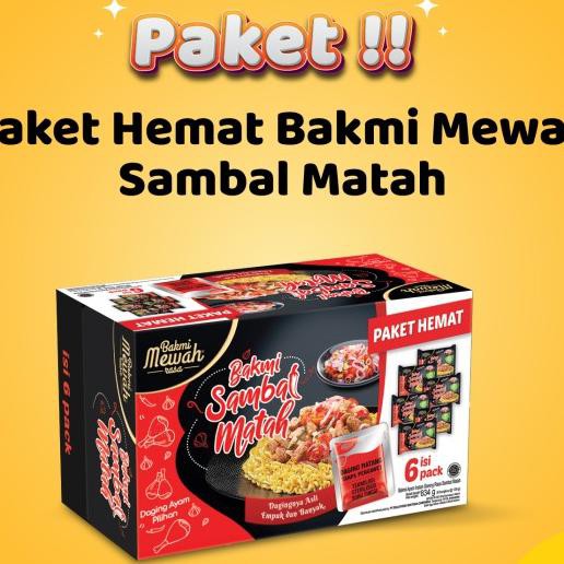 

Paket Hemat Bakmi Mewah Sambal Matah Isi 6 Pack