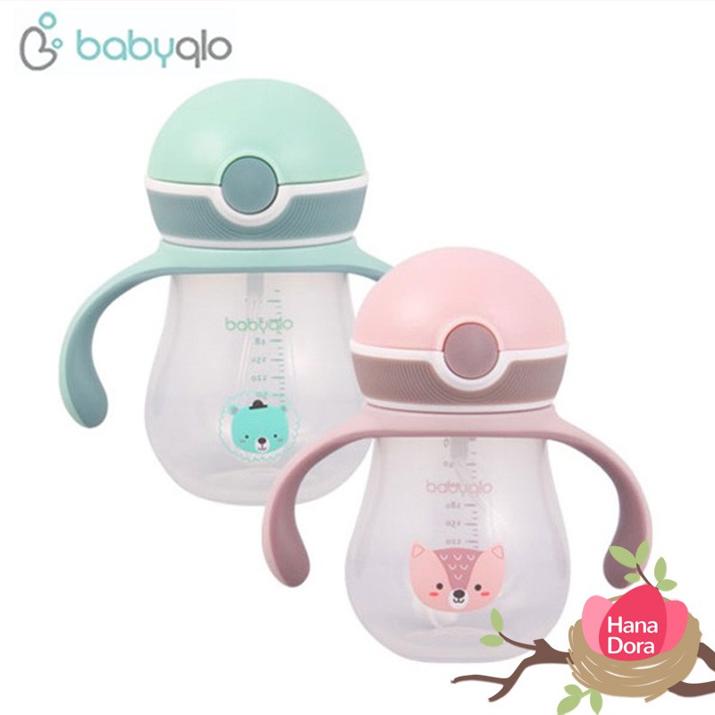 BabyQlo Sippy Cup with Straw BQSBT7001 - Botol Minum Balita