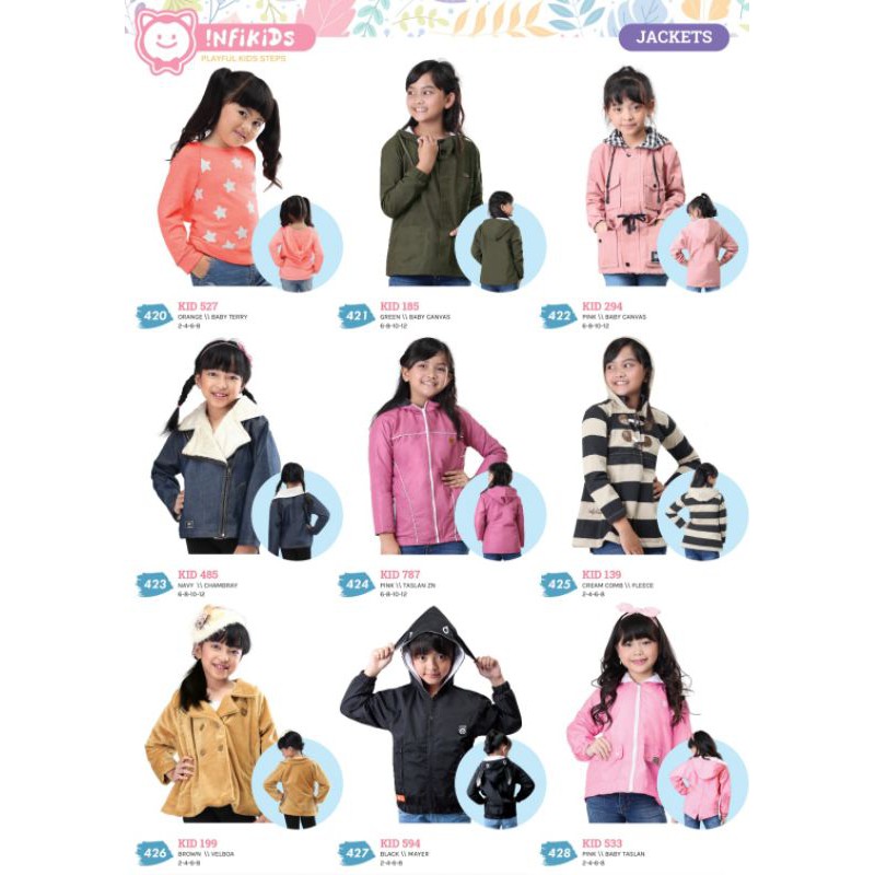 Jaket Hoodie Anak Perempuan Sweater Cardingan Premium Original