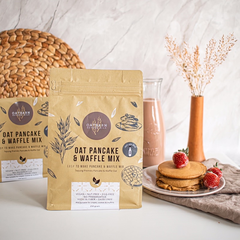 Jual Oat Pancake Mix OatBarn Tepung Premiks Pancake 250 Gram