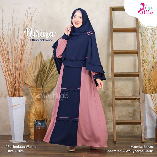 GAMIS NIRINA SET KHIMAR || ALWA HIJAB