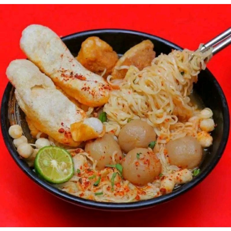 

Baso aci garut plus mie porsi banyak