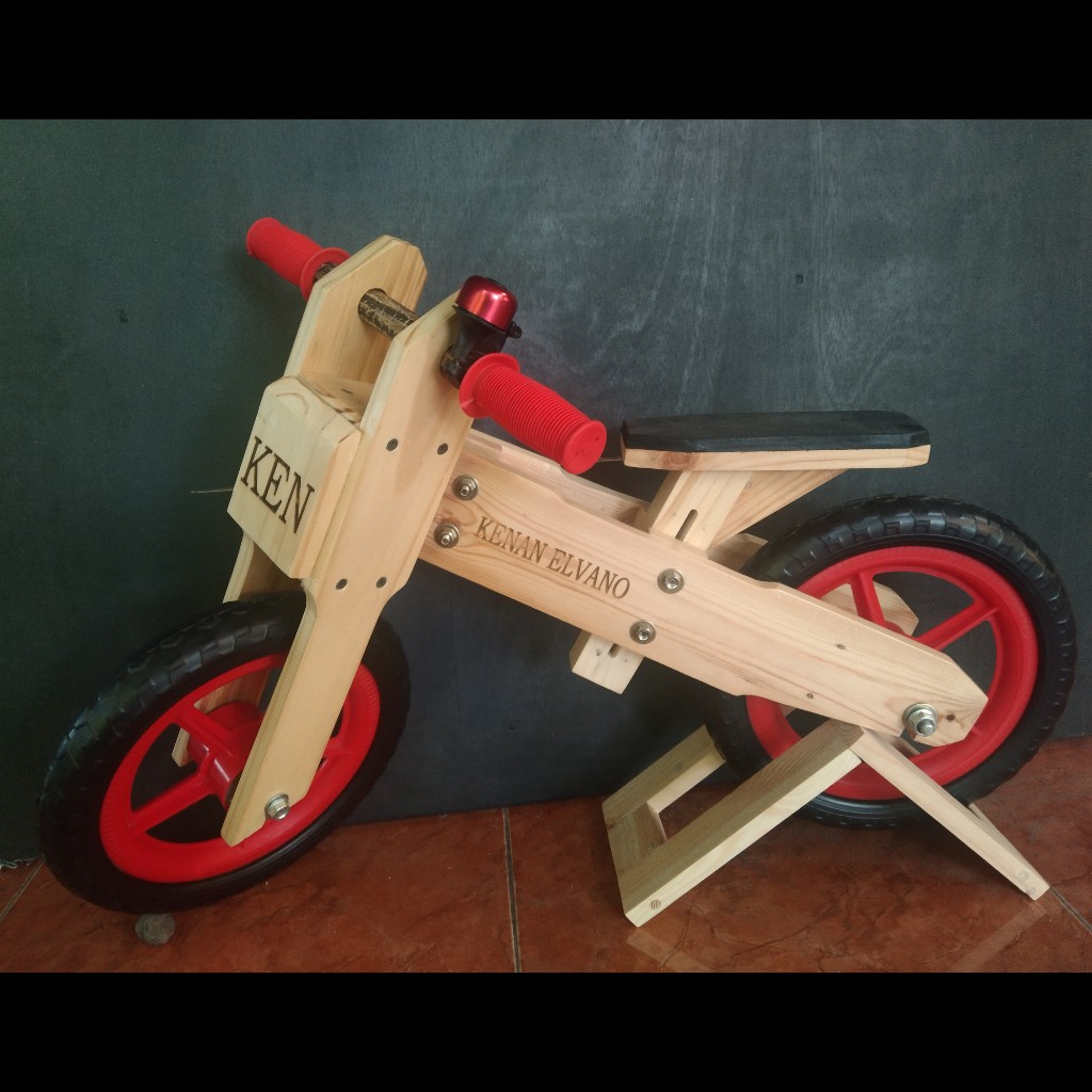 balance bike kayu