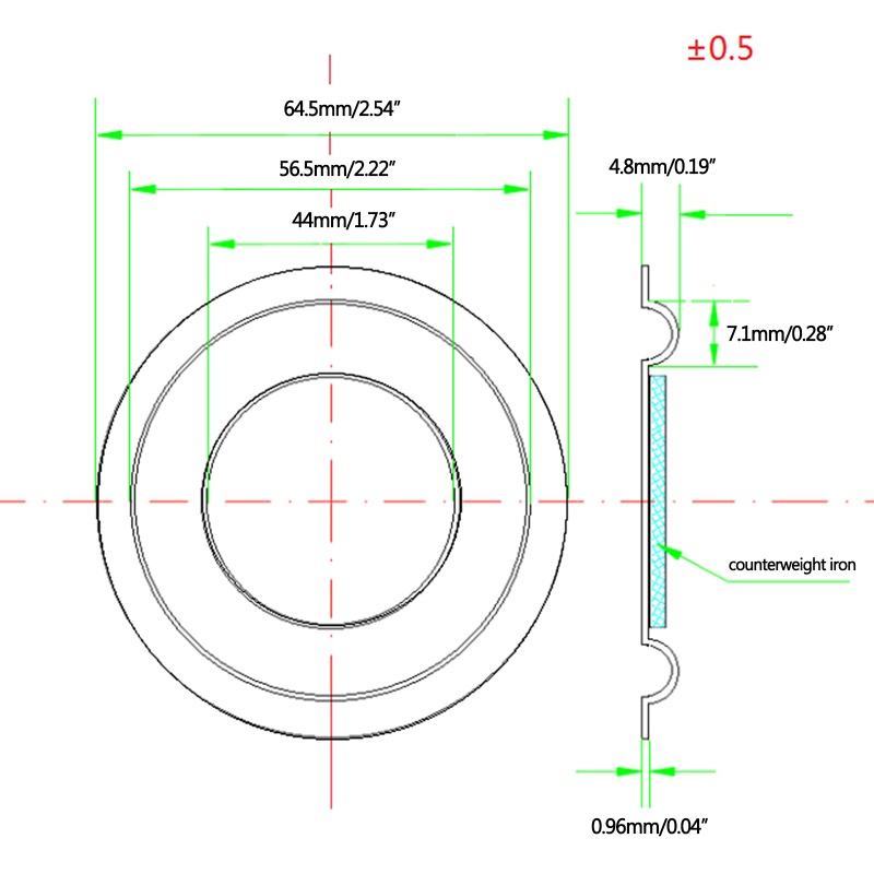 Plat Vibrasi Pasif Untuk Bass Woofer