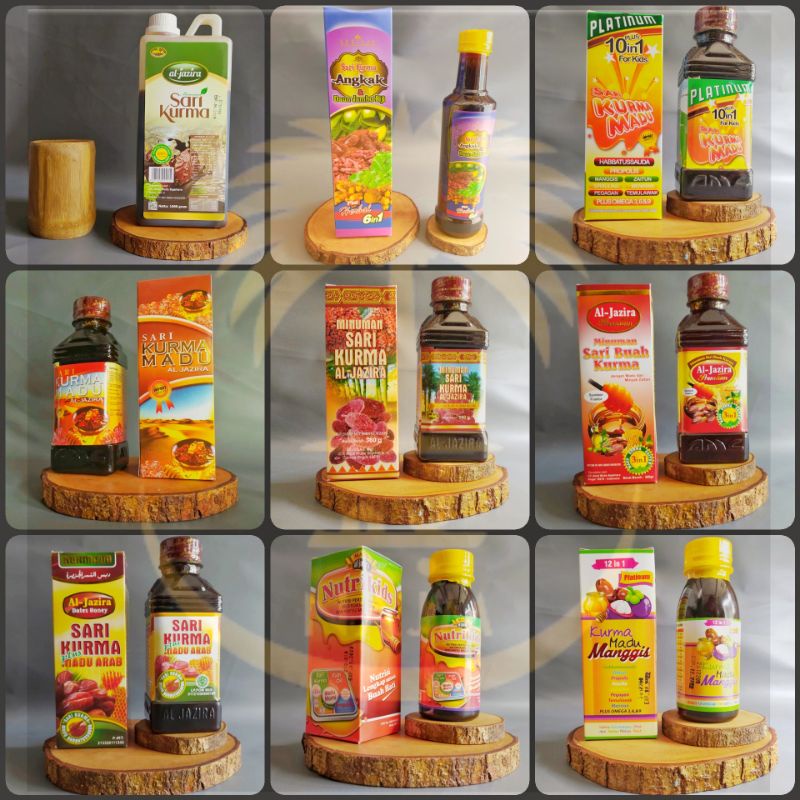 SARI KURMA MADU AL-JAZIRA [ Promo Spesial Shopee! ] Honey Dates Al-Jazira Sari Buah Kurma dengan tambahan Madu Supplement Halal Lezat biidznillah inshaallah